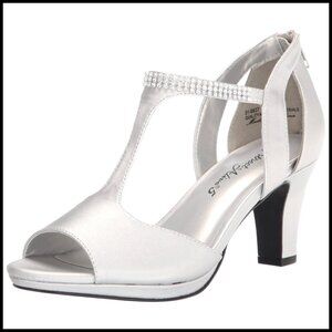 Elegant Heeled Sandals T-Strap Platform Stiletto Evening Office Wear Chic